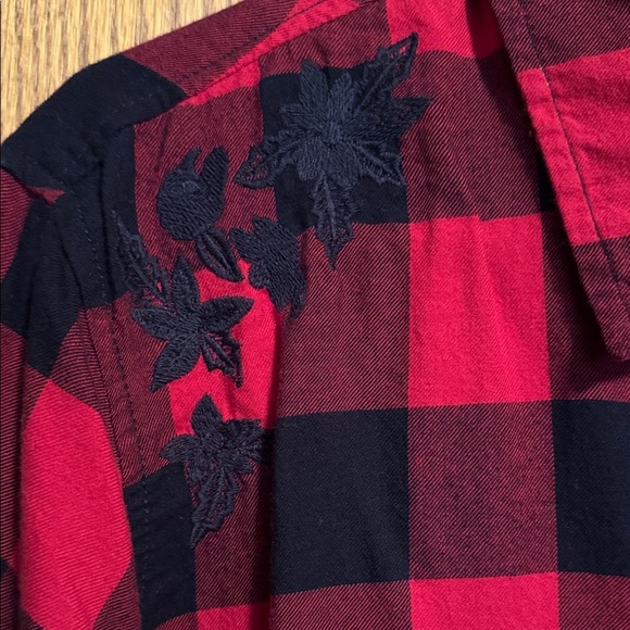 Faded Glory Red and Black Checkered Shirt - Picture 4 of 5